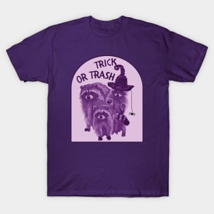 Trick or Trash Raccoons T-Shirt